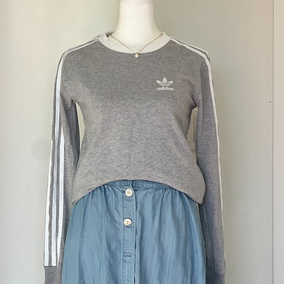 NWT ADIDAS ORIGINALS WOMENS 3-STRIPES LONG SLEEVE T-SHIRT - Picture 5 of 12